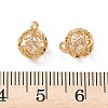Brass Micro Pave Clear Cubic Zirconia Pendants KK-D261-01G-03-3