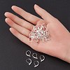 Brass Leverback Earring Findings KK-YW0002-05-4