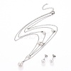 Ball 304 Stainless Steel Jewelry Sets SJEW-H302-19-2