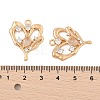 Brass Micro Pave Cubic Zirconia Pendants KK-L223-019G-3