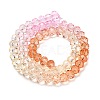 Transparent Painted Glass Beads Strands X1-DGLA-A034-T8mm-A20-5