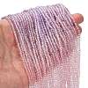 Transparent Painted Glass Beads Strands X-DGLA-A034-T1mm-A05-2