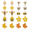 40Pcs 10 Styles Alloy Enamel Pendants ENAM-SC0004-70-1