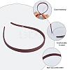 6Pcs 6 Colors Plastic Hair Band Findings FIND-DC0008-40-3