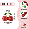 2Pcs Alloy Cherry Charms FIND-TA0009-30C-3