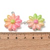Gradient Color Opaque Resin Pendants RE-CBA5B90-05-3