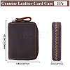 Rectangle Leather Credit Card Wallets for Women Men AJEW-WH20001-31B-2