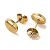 PVD Vacuum Plating 304 Stainless Steel Stud Earrings EJEW-Z040-30G-2