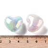 Valentine's Day UV Plating Iridescent Acrylic Beads MACR-D032-06-4