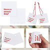 200Pcs Paper Thanks Greeting Cards DIY-SP0004-35-4