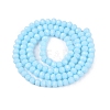 Opaque Solid Color Imitation Jade Glass Beads Strands EGLA-A044-P3mm-D06-3