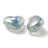 UV Plating Rainbow Iridescent Transparent Acrylic Beads OACR-C007-04A-2