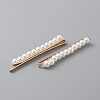 Ferroalloy Plastic Pearl Beads Hair Bobby Pins FIND-WH0101-04A-2