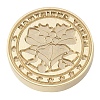 Christmas Series Wax Seal Brass Stamp Head AJEW-M037-01G-09-2
