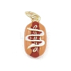 Brass Enamel Pendants LS-KK-Z144-01G-01-1