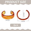 Transparent Acrylic Cuff Bangles for Women BJEW-WH0032-028A-2