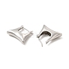 Brass Bag Shape Hoop Earrings for Women EJEW-E275-07P-2