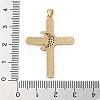 Brass Micro Pave Clear Cubic Zirconia Pendants KK-A212-06F-G-3