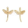 Brass Cubic Zirconia Charms KK-G453-23G-1