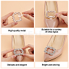 2 Styles Alloy Rhinestone Shoe Decorations FIND-GO0002-24-3