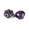 Natural Amethyst Cat Paw Print Figurines DJEW-N003-03B-2