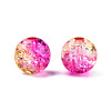 Transparent Crackle Acrylic Beads CACR-N002-07A-4