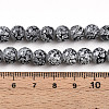 Transparent Baking Paint Glass Beads Strands DGLA-N009-8mm-10-5