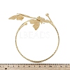 Butterfly Alloy Arm Cuff Bangles for Girl Women AJEW-A063-01H-G-5