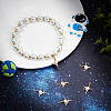 8Pcs Brass Micro Pave Cubic Zirconia Pendants KK-BBC0010-90-4