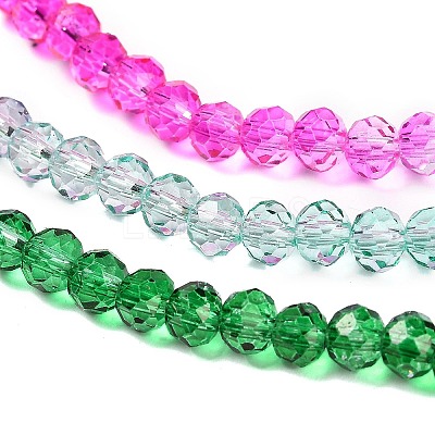 Transparent Painted Glass Beads Strands X1-DGLA-A034-T3mm-A03-1