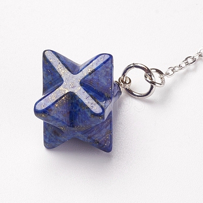 Chakra Natural Lapis Lazuli Dowsing Pendulums X-G-F516-01E-1