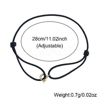 4Pcs Braided Nylon Cord Adjustable Bracelets BH8898-5-1