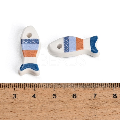 Printed Handmade Porcelain Pendants PR-CBAB520-02B-1