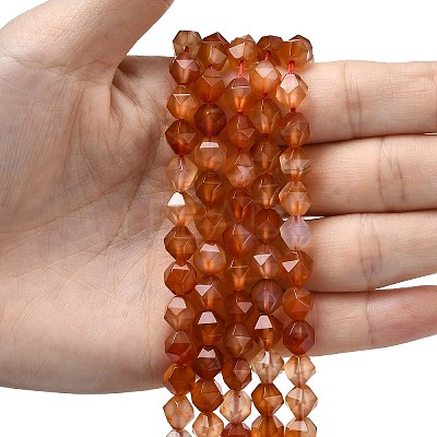 Natural Red Agate Beads Strands G-Z119-A02-02-1