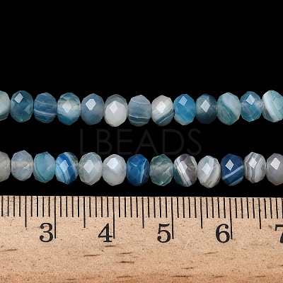 Natural Banded Agate Beads Strands G-D344-A34-06-1