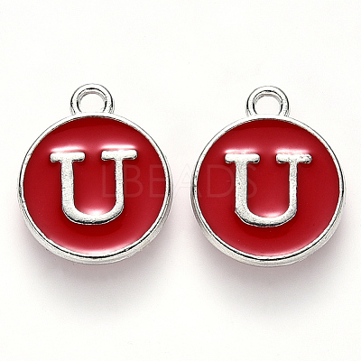 Platinum Plated Alloy Enamel Charms LS-ENAM-S118-03U-P-1
