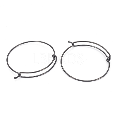 Ion Plating(IP) 304 Stainless Steel Bangle Making BJEW-L604-09B-1