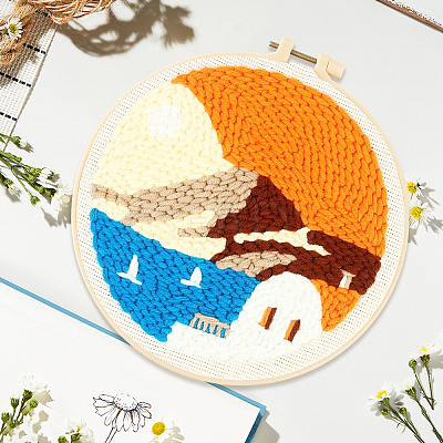 DIY Punch Needle Embroidery Starter Kits for Beginners DIY-WH20013-88A-1