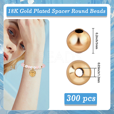 Brass Spacer Beads KK-BBC0015-08B-1