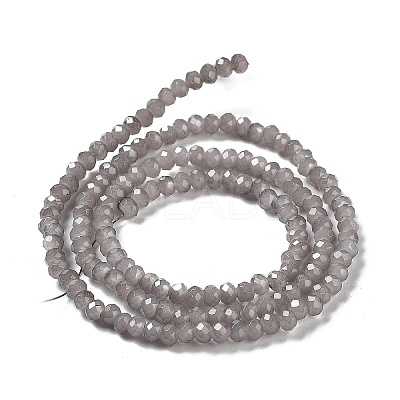 Baking Paint Imitation Jade Glass Bead Strands DGLA-A034-J2MM-A43-1
