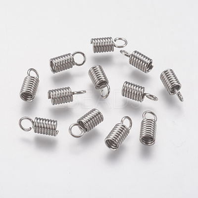 Tarnish Resistant 304 Stainless Steel Cord Ends STAS-F141-21P-10x4-1