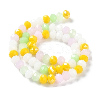 Glass Beads Strands EGLA-A034-M8mm-28-1