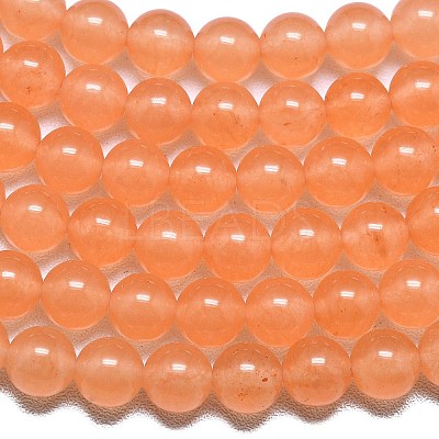 Natural Malaysia Jade Beads Strands G-L645-C01-6mm-20-1
