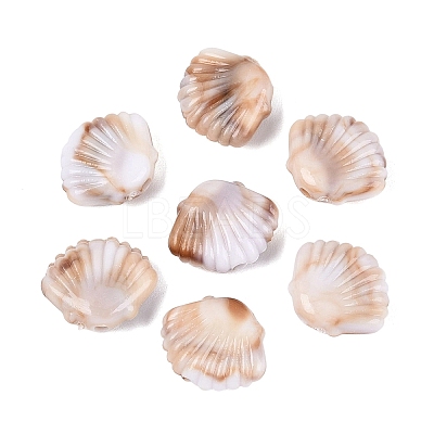 Two Tone Opaque Plastic Beads KY-N025-53-1