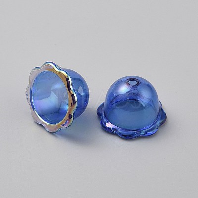 UV Plating Acrylic Bead Caps PACR-TAC0001-03H-1