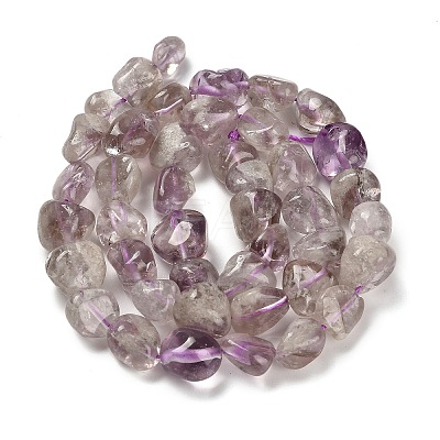Natural Purple Phantom Quartz Purple Lodolite Quartz Beads Strands G-P497-01E-39A-1