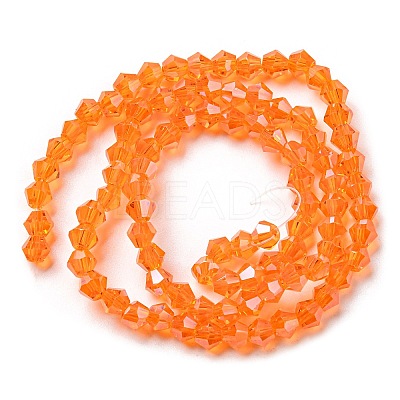 Transparent Electroplate Glass Beads Strands GLAA-F029-2mm-C11-1