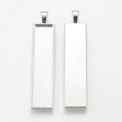 Alloy Big Pendant Cabochon Settings PALLOY-WH0037-02S-1