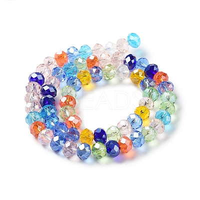 Glass Beads Strands EGLA-A034-M8mm-46-1