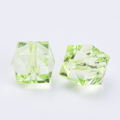 Transparent Acrylic Beads TACR-Q259-10mm-V32-1